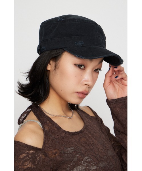 LAGUA GEM(ラグアジェム)の「BASIC WORK キャップ(キャップ・レディース・カーキ/ブラック/アイボリー・FREE)」の10枚目の写真