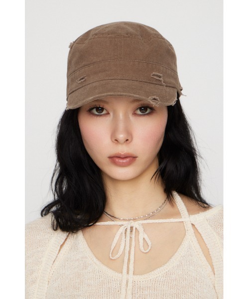 LAGUA GEM(ラグアジェム)の「BASIC WORK キャップ(キャップ・レディース・カーキ/ブラック/アイボリー・FREE)」の16枚目の写真