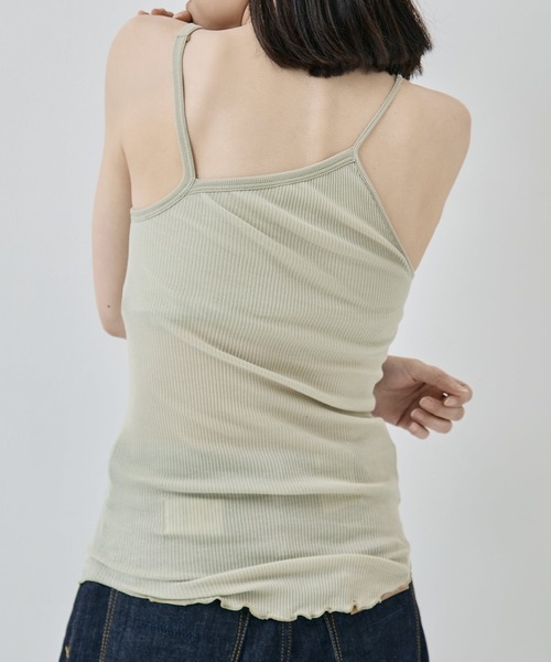 HAKUJI（ハクジ）の「[HAKUJI/ハクジ]Twist cotton bra tank cami（キャミソール・レディース・グリーン/アイボリー/レッド・FREE）」の11枚目の写真