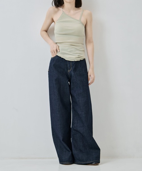 HAKUJI（ハクジ）の「[HAKUJI/ハクジ]Twist cotton bra tank cami（キャミソール・レディース・グリーン/アイボリー/レッド・FREE）」の12枚目の写真