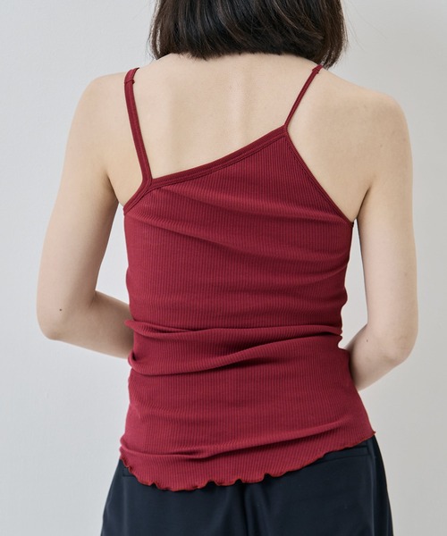 HAKUJI（ハクジ）の「[HAKUJI/ハクジ]Twist cotton bra tank cami（キャミソール・レディース・グリーン/アイボリー/レッド・FREE）」の6枚目の写真