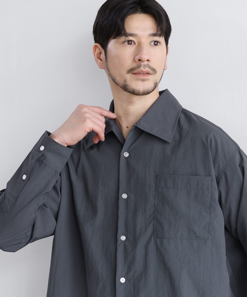 LIL VENDARS（リルヴェンダース）の「Buyer's Select/【セットアップ 3点セット】綿タッチ長袖オープンカラーシャツ+UネックTシャツ+ライトツイルスラックス（セットアップ・メンズ・ブルー/ホワイト/ブラウン/チャコール・S/M/L/XL）」の22枚目の写真