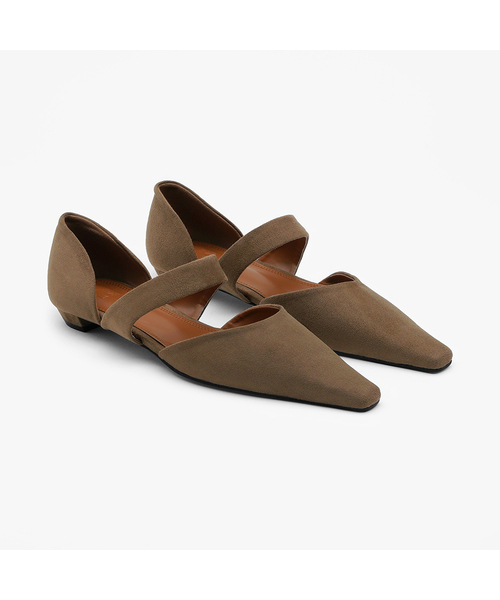 EPURE(エピュレ)の「MOUH Suede Flats (3color)(バレエシューズ・レディース・ブラック/ベージュ/ブラウン・22.5cm/23cm/23.5cm/24cm/24.5cm/25cm/25.5cm)」の3枚目の写真