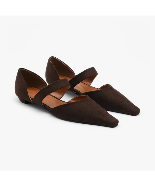 EPURE(エピュレ)の「MOUH Suede Flats (3color)(バレエシューズ・レディース・ブラック/ベージュ/ブラウン・22.5cm/23cm/23.5cm/24cm/24.5cm/25cm/25.5cm)」の2枚目の写真