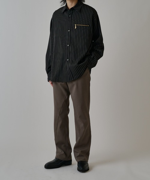 Lui's(ルイス)の「ドライタッチセミフレアパンツ(スラックス・メンズ・グレー/ブラック/ベージュ・S/M)」の9枚目の写真