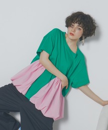 manana suerte | 切替バルーンTシャツ(Tシャツ/カットソー)