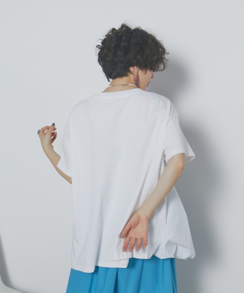 manana suerte(マニャーナスエルテ)の「切替バルーンTシャツ(Tシャツ/カットソー・レディース・グリーン/ホワイト・FREE)」の12枚目の写真