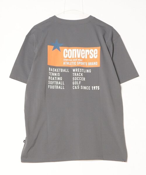 CONVERSE（コンバース）の「コンバース  ACV CREDIT TEE M 半袖Tシャツ（Tシャツ/カットソー・メンズ・チャコールグレー/ブラック・M/L/LL）」の3枚目の写真