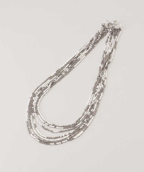 VERMEIL par iena（ヴェルメイユパーイエナ）の「JEAN FRANCOIS MIMILLA ジャンフランソワミミラ Steel Beads & SteeネックレスCOL159（ネックレス・レディース・シルバー・FREE）」の2枚目の写真