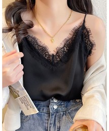 inst.ALL（インストール）の「レースサテンキャミソール（キャミソール）」