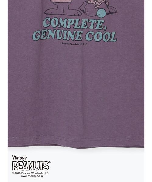 Samansa Mos2 Lagom(サマンサモスモスラーゴム)の「【FRUIT OF THE LOOM】PEANUTSプリントT大人(Tシャツ/カットソー・キッズ・ピンク/パープル・F)」の8枚目の写真
