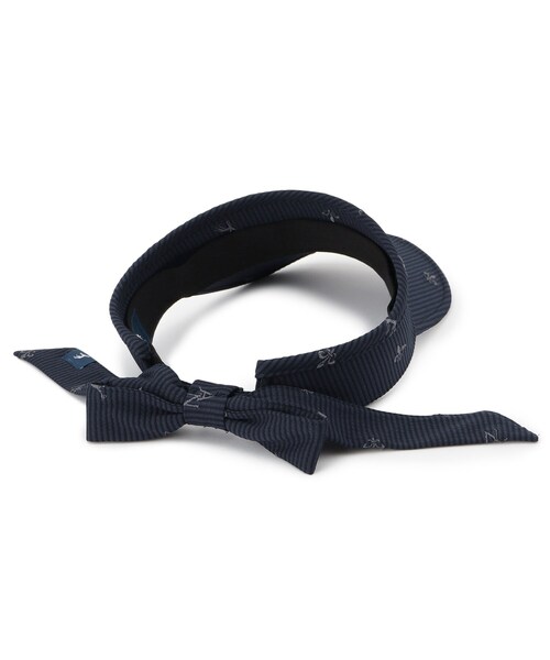 adabat（アダバット）の「【ADABAT NAVY】飛び柄刺しゅうバイザー（サンバイザー・レディース・ホワイト系3/ネイビー系2・00）」の5枚目の写真