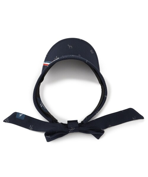 adabat（アダバット）の「【ADABAT NAVY】飛び柄刺しゅうバイザー（サンバイザー・レディース・ホワイト系3/ネイビー系2・00）」の6枚目の写真