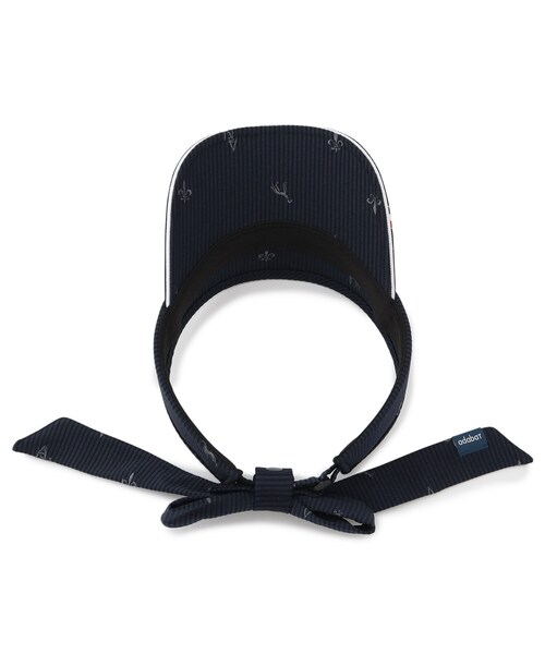 adabat（アダバット）の「【ADABAT NAVY】飛び柄刺しゅうバイザー（サンバイザー・レディース・ホワイト系3/ネイビー系2・00）」の7枚目の写真