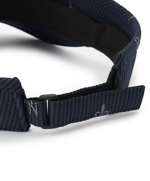 adabat（アダバット）の「【ADABAT NAVY】飛び柄刺しゅうバイザー（サンバイザー・レディース・ホワイト系3/ネイビー系2・00）」の9枚目の写真