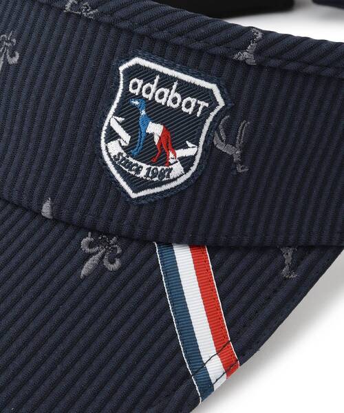 adabat（アダバット）の「【ADABAT NAVY】飛び柄刺しゅうバイザー（サンバイザー・レディース・ホワイト系3/ネイビー系2・00）」の10枚目の写真
