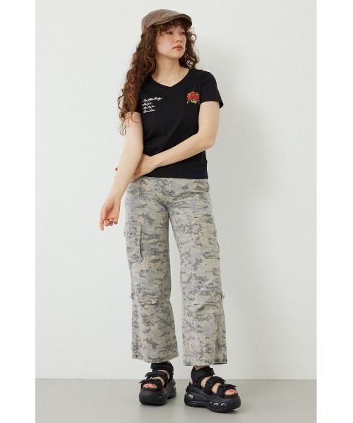RODEO CROWNS WIDE BOWL(ロデオクラウンズワイドボウル)の「(Ed Hardy) ETERNAL LOVE Tシャツ(Tシャツ/カットソー・レディース・オフホワイト/ブラック・MEDIUM/LARGE)」の11枚目の写真