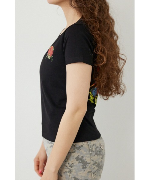 RODEO CROWNS WIDE BOWL(ロデオクラウンズワイドボウル)の「(Ed Hardy) ETERNAL LOVE Tシャツ(Tシャツ/カットソー・レディース・オフホワイト/ブラック・MEDIUM/LARGE)」の14枚目の写真