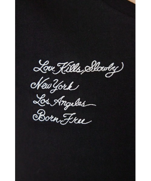 RODEO CROWNS WIDE BOWL(ロデオクラウンズワイドボウル)の「(Ed Hardy) ETERNAL LOVE Tシャツ(Tシャツ/カットソー・レディース・オフホワイト/ブラック・MEDIUM/LARGE)」の17枚目の写真