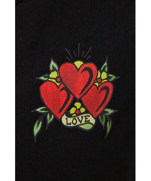 RODEO CROWNS WIDE BOWL(ロデオクラウンズワイドボウル)の「(Ed Hardy) ETERNAL LOVE Tシャツ(Tシャツ/カットソー・レディース・オフホワイト/ブラック・MEDIUM/LARGE)」の18枚目の写真