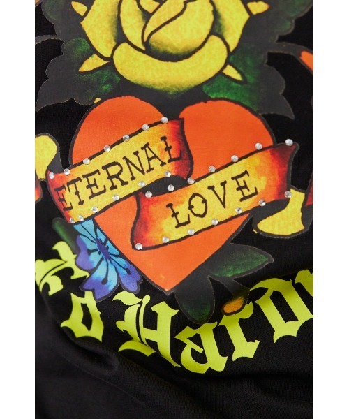 RODEO CROWNS WIDE BOWL(ロデオクラウンズワイドボウル)の「(Ed Hardy) ETERNAL LOVE Tシャツ(Tシャツ/カットソー・レディース・オフホワイト/ブラック・MEDIUM/LARGE)」の19枚目の写真
