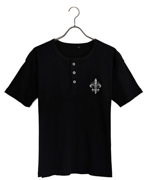 RUDOL(ルドル)の「『RUDOL/ルドル』ラインストーンデザインテレコヘンリーネックTシャツ(Tシャツ/カットソー・メンズ・ブラック系2/ブラック系1/ホワイト系2/ホワイト系1・L/M)」の19枚目の写真