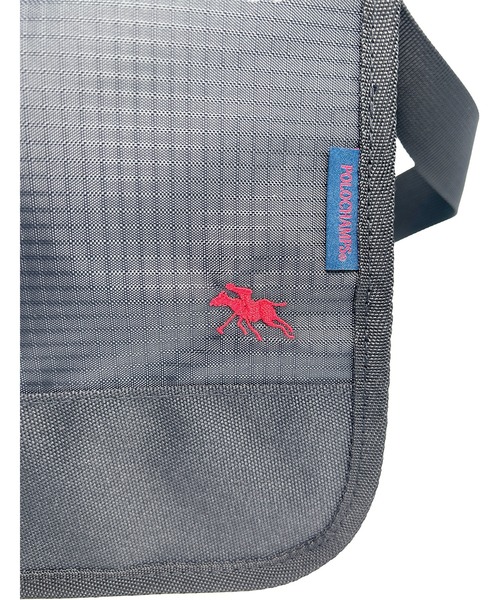 POLOCHAMPS(ポロチャンプス)の「POLOCHAMPS/ポロチャンプス 横型フラップショルダーバッグ/A4サイズ対応/リップストップ(ショルダーバッグ・メンズ・ブラック/グレー・FREE)」の17枚目の写真