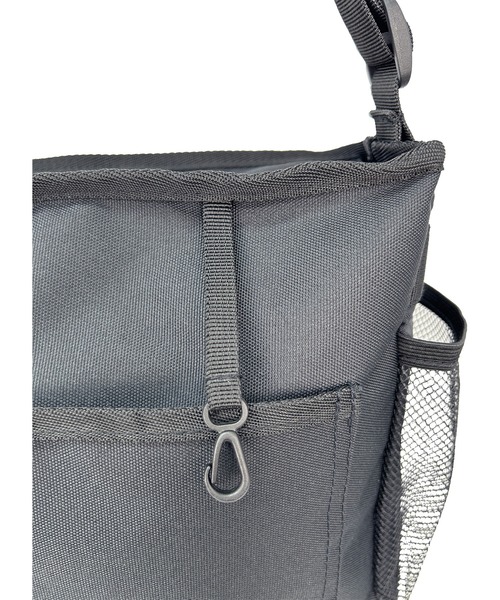 POLOCHAMPS(ポロチャンプス)の「POLOCHAMPS/ポロチャンプス 横型フラップショルダーバッグ/A4サイズ対応/リップストップ(ショルダーバッグ・メンズ・ブラック/グレー・FREE)」の13枚目の写真