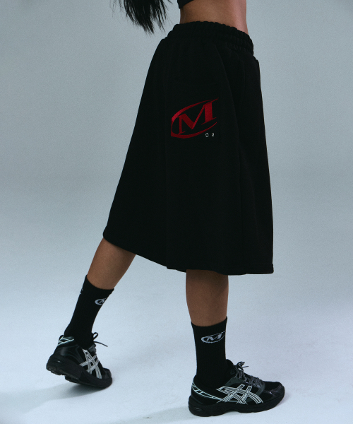 MIHAK(ミハク)の「ポケットロゴバミューダパンツ(ブラック)(その他パンツ・メンズ・その他・1/2/3)」の1枚目の写真