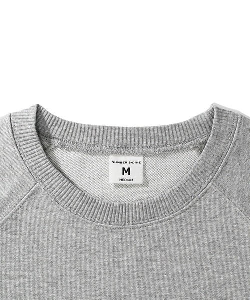 NUMBER (N)INE(ナンバーナイン)の「【NUMBER(N)INE/ナンバーナイン】Sweat Tshirt / ショートスリーブ クルーネック スウェット(スウェット・メンズ・グレー/ブラック・M/L)」の8枚目の写真