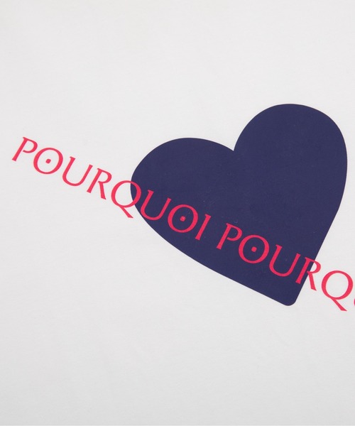 LOVE POMME POMME(ラブポムポム)の「Purple Heart Logo Tee(Tシャツ/カットソー・レディース・ホワイト・FREE)」の4枚目の写真