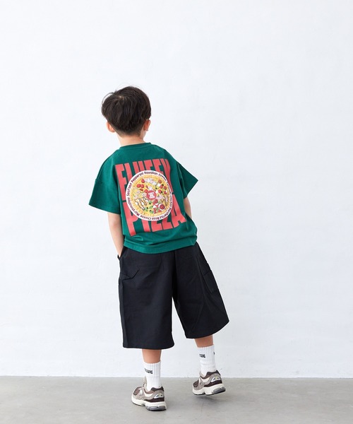 Fluffy BROTHERS（フラッフィーブラザーズ）の「ペインターハーフパンツ（その他パンツ・キッズ・ブラック/ベージュ・90cm/100cm/110cm/120cm/130cm/140cm/150cm）」の4枚目の写真