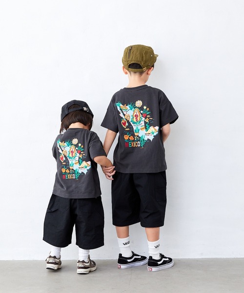 Fluffy BROTHERS（フラッフィーブラザーズ）の「ペインターハーフパンツ（その他パンツ・キッズ・ブラック/ベージュ・90cm/100cm/110cm/120cm/130cm/140cm/150cm）」の7枚目の写真