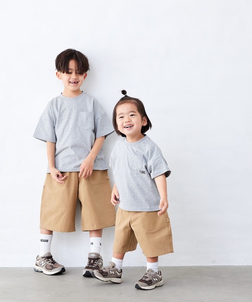Fluffy BROTHERS（フラッフィーブラザーズ）の「ペインターハーフパンツ（その他パンツ・キッズ・ブラック/ベージュ・90cm/100cm/110cm/120cm/130cm/140cm/150cm）」の10枚目の写真