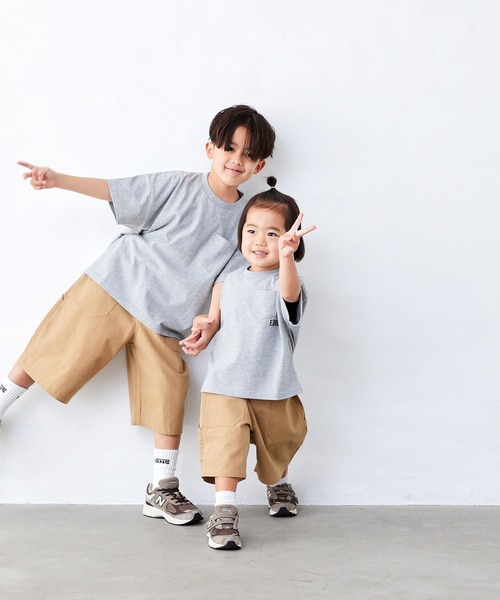 Fluffy BROTHERS（フラッフィーブラザーズ）の「ペインターハーフパンツ（その他パンツ・キッズ・ブラック/ベージュ・90cm/100cm/110cm/120cm/130cm/140cm/150cm）」の11枚目の写真