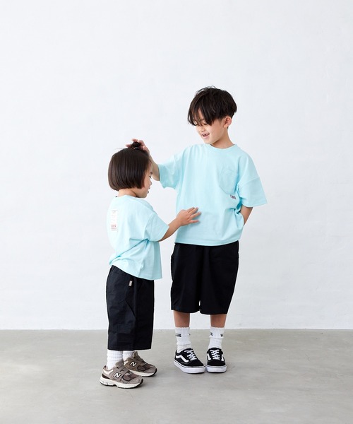 Fluffy BROTHERS（フラッフィーブラザーズ）の「ペインターハーフパンツ（その他パンツ・キッズ・ブラック/ベージュ・90cm/100cm/110cm/120cm/130cm/140cm/150cm）」の12枚目の写真