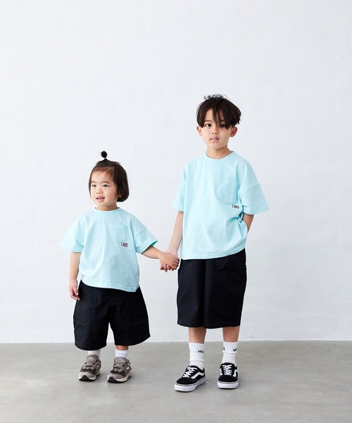 Fluffy BROTHERS（フラッフィーブラザーズ）の「ペインターハーフパンツ（その他パンツ・キッズ・ブラック/ベージュ・90cm/100cm/110cm/120cm/130cm/140cm/150cm）」の13枚目の写真