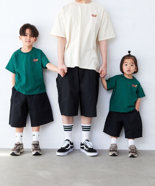 Fluffy BROTHERS（フラッフィーブラザーズ）の「ペインターハーフパンツ（その他パンツ・キッズ・ブラック/ベージュ・90cm/100cm/110cm/120cm/130cm/140cm/150cm）」の18枚目の写真
