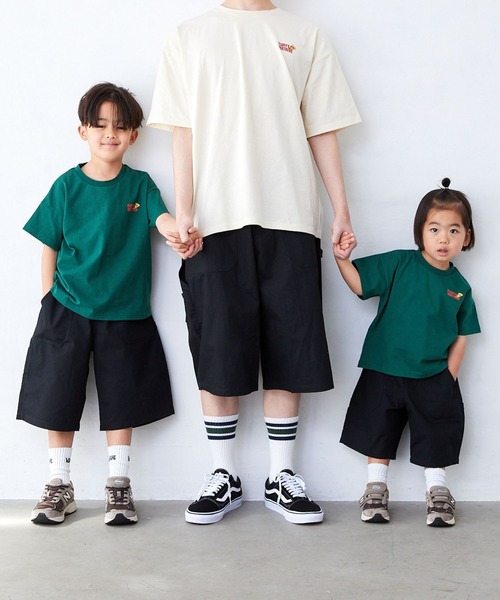 Fluffy BROTHERS（フラッフィーブラザーズ）の「ペインターハーフパンツ（その他パンツ・キッズ・ブラック/ベージュ・90cm/100cm/110cm/120cm/130cm/140cm/150cm）」の19枚目の写真