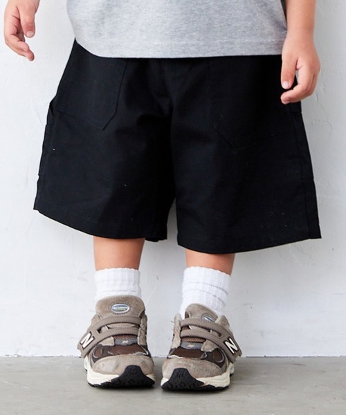 Fluffy BROTHERS（フラッフィーブラザーズ）の「ペインターハーフパンツ（その他パンツ・キッズ・ブラック/ベージュ・90cm/100cm/110cm/120cm/130cm/140cm/150cm）」の21枚目の写真