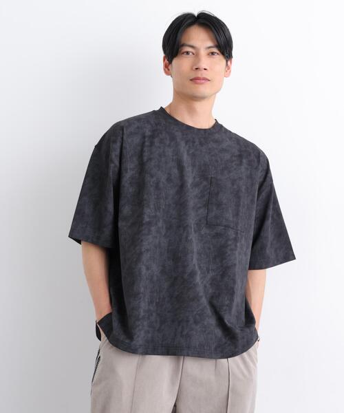 NORMANBROS（ノーマンブロス）の「NORMANBROS別注 プレーティングフェードTシャツ半袖（Tシャツ/カットソー・メンズ・グレー/ブラック/ホワイト・L/M）」の4枚目の写真