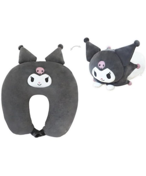 sanrio(サンリオ)の「【 sanrio 】 サンリオキャラクターズ おでかけ2way ネックピロー 26S4(クッション/クッションカバー・レディース・ホワイト×レッド/ブラック/ピンク/ホワイト・FREE)」の9枚目の写真