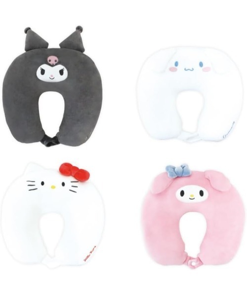 sanrio(サンリオ)の「【 sanrio 】 サンリオキャラクターズ おでかけ2way ネックピロー 26S4(クッション/クッションカバー・レディース・ホワイト×レッド/ブラック/ピンク/ホワイト・FREE)」の13枚目の写真