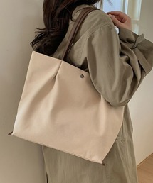 CHUN CHUN NOTES（チュンチュンノーツ）の「26SS/フェイクレザーハンドルキャンバストートバッグ（トートバッグ）」