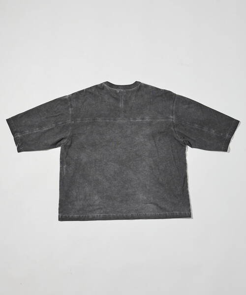 FREAK'S STORE(フリークスストア)の「コールドダイ フットボール クルーネックTシャツ(Tシャツ/カットソー・メンズ・グリーン/ブラウン/ブラック/サックスブルー・SMALL/LARGE/MEDIUM)」の12枚目の写真