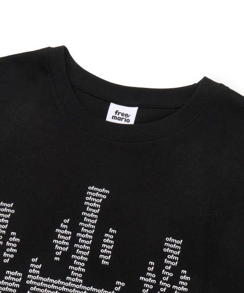 FREEMARIO（フリーマリオ）の「3 クロスTシャツ [ブラック]（Tシャツ/カットソー・レディース・ブラック・SMALL/MEDIUM）」の3枚目の写真