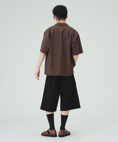 BEAMS HEART(ビームスハート)の「【7/31再値下げ】フェイクレザー ワイドストレート ショーツ(その他パンツ・メンズ・ブラック・LARGE/MEDIUM/SMALL)」の16枚目の写真