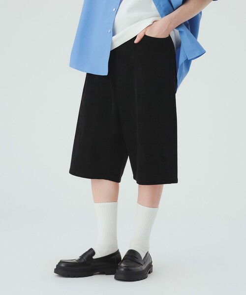 BEAMS HEART(ビームスハート)の「【7/31再値下げ】フェイクレザー ワイドストレート ショーツ(その他パンツ・メンズ・ブラック・LARGE/MEDIUM/SMALL)」の11枚目の写真