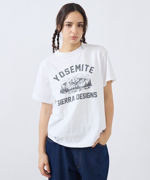 SIERRA DESIGNS（シェラデザイン）の「【SIERRA DESIGINS / シエラデザインズ】YOSEMITE NATIONAL PARK Tシャツ / ユニセックス（Tシャツ/カットソー・メンズ・ホワイト系その他/ホワイト/ブラック/ブラック系その他・M/L）」の2枚目の写真