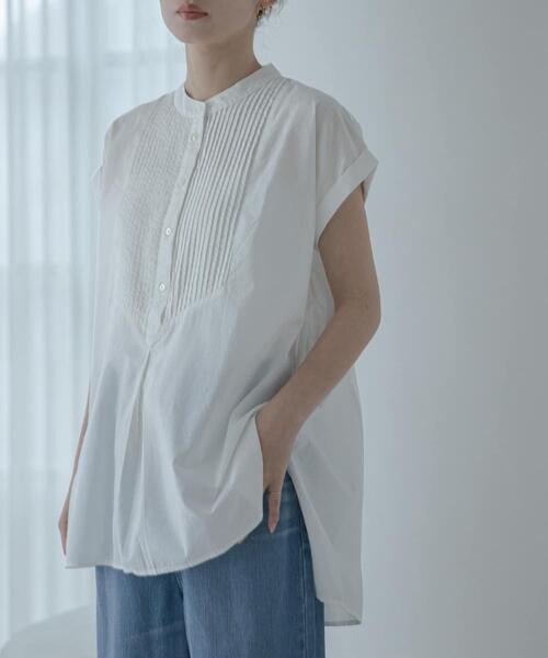 URBAN RESEARCH Sonny Label(アーバンリサーチサニーレーベル)の「エアリーコットンピンタックドレスシャツ(シャツ/ブラウス・レディース・オフホワイト/ブルー/イエロー/ブラック・FREE)」の5枚目の写真